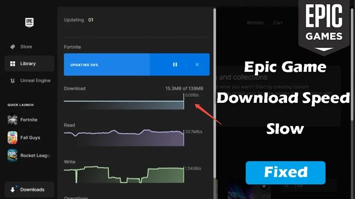 Epic Games Download langsam