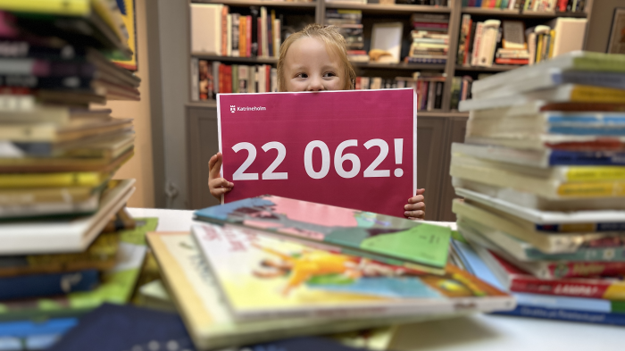 Katrineholms förskoleföräldrar krossar läsmålet – 22 062 böcker lästa!