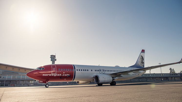 Norwegian-koncernen med ökad kapacitet och passagerartillväxt under andra kvartalet 