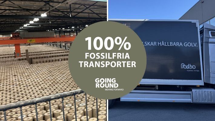 Nu övergår Forbo Flooring till 100% fossilfria transporter i och till Sverige