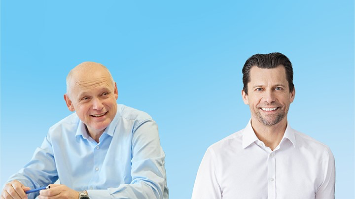 Sebastian Ebel, CEO och Mathias Kiep, CFO.