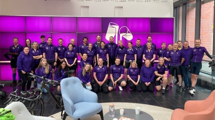 60 local employees complete extensive bike ride in aid of Alzheimer's Research UK