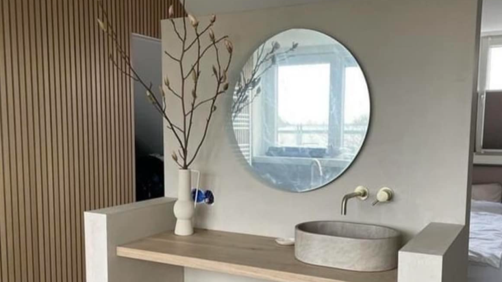 Betonlook i badeværelset? Så nemt er det