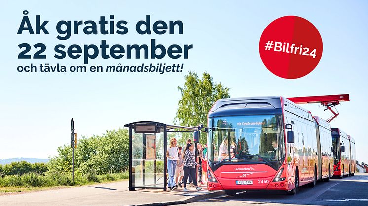 Åk gratis med buss och tåg i Jönköpings län den 22 september