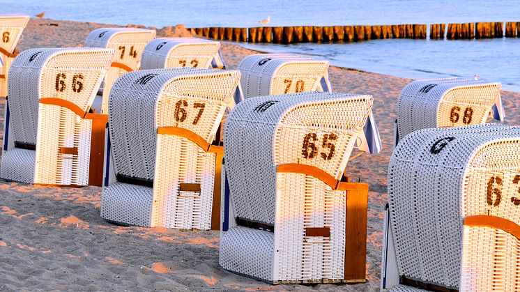 Heiligendamm: Strandkurve i aftenlys © DZT/Francesco Carovillano