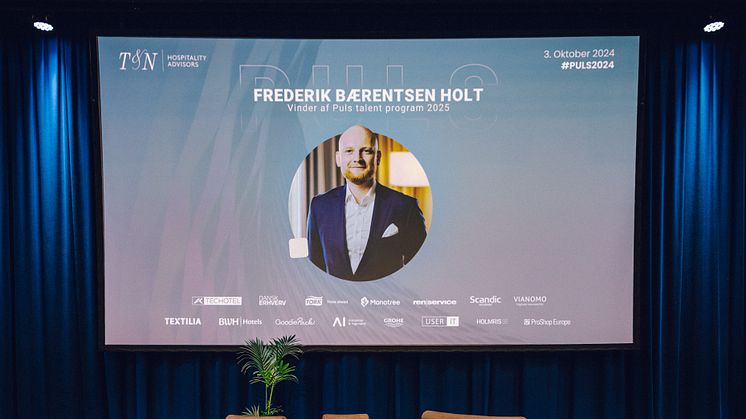 Frederik Bærentsen Holt vinder Årets Hospitality Talent ©CTC Photography
