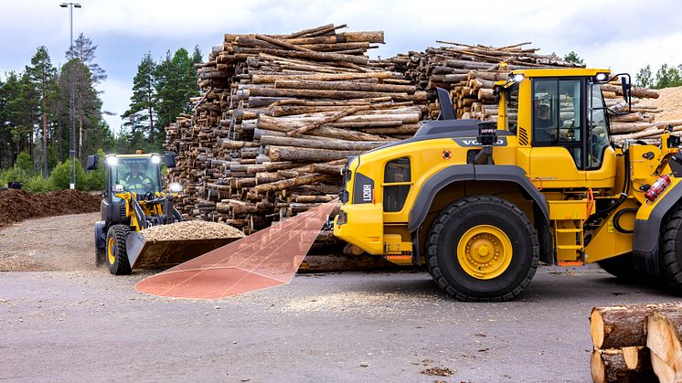 Volvo hjullastare med Collision Mitigation System