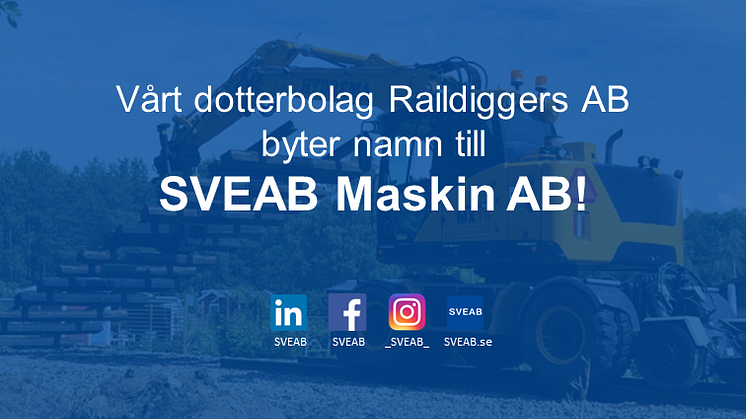 SVEABs dotterbolag byter namn!