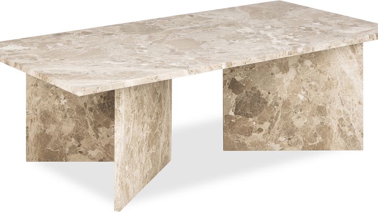 Ravello soffbord i marmor är ett stilfullt och hållbart soffbord i äkta marmor. Ger vardagsrummet en tidlös elegans.