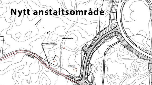Kartbild över anstaltsområde. 
