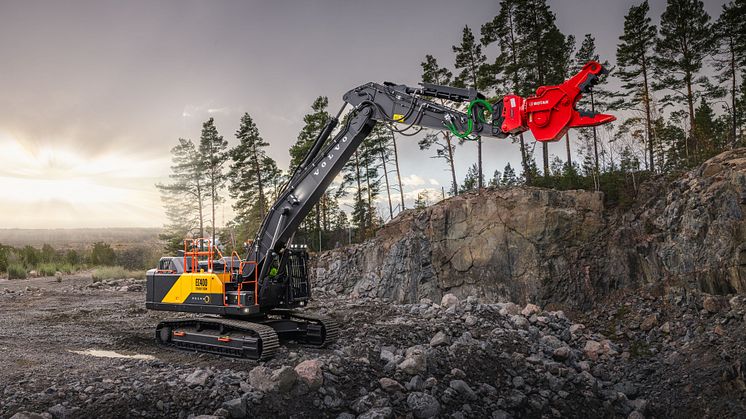 Volvo CE uppgraderar rivningsgrävare med rak bom