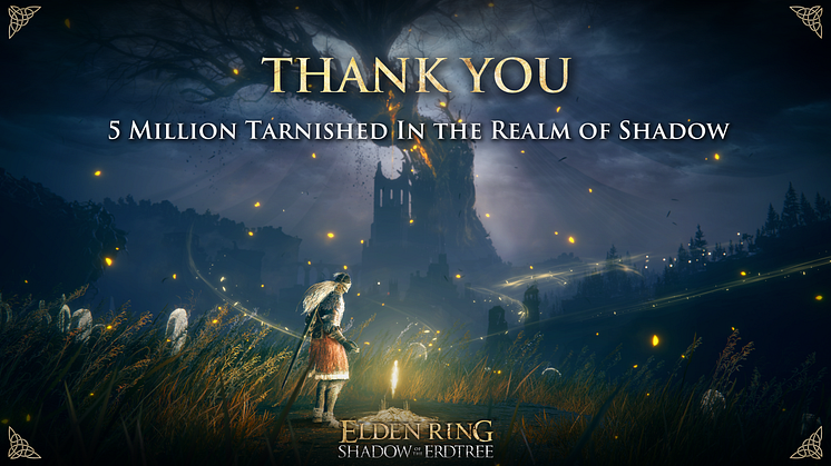 ELDEN RING Shadow of the Erdtree Reaches 5 Million Units Sold Worldwide!