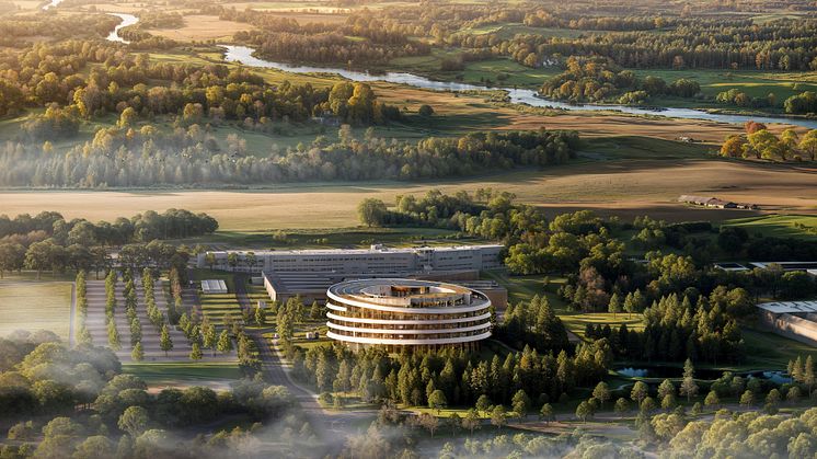 Grundfos Global Headquarters. Visualisering: AART