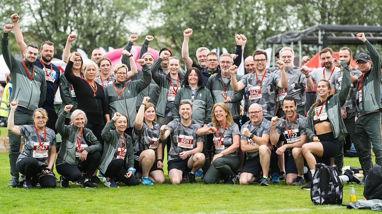 Försvarets personal deltar i Blodomloppet