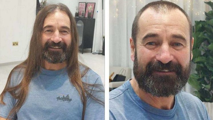 “When I decided to cut it off, I thought ‘hey, why not try and raise some funds for the Stroke Association’ - André Le Geyt