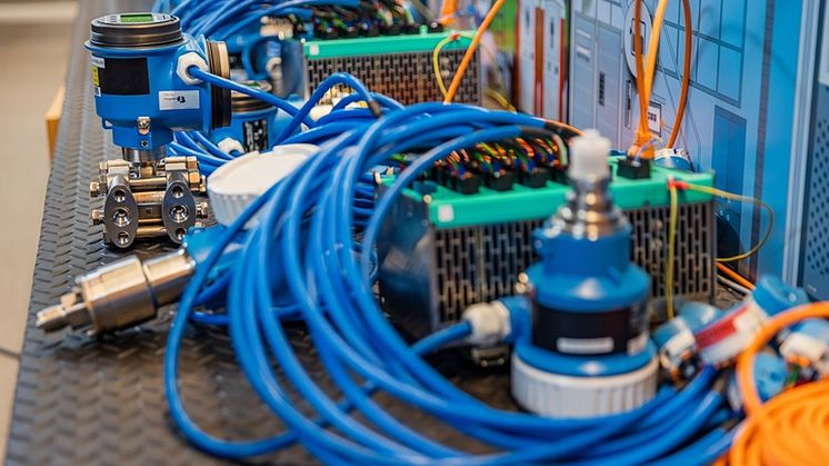 Bilde fra belastningstest Endress+Hauser med Ethernet-APL