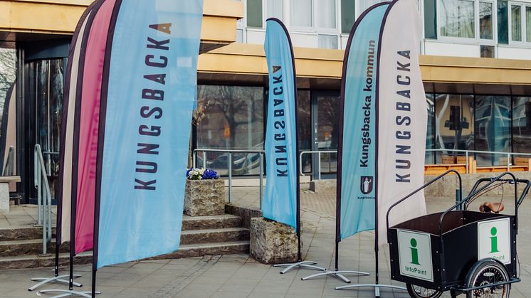 Turistinformationen genomför en rörlig pop up-verksamhet under sommaren. 