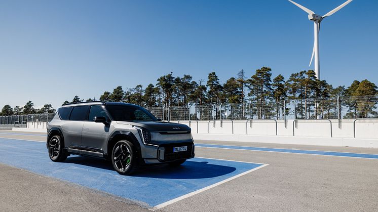 Säljstart för Kia EV9 GT – helelektrisk prestanda-SUV med 508 hk