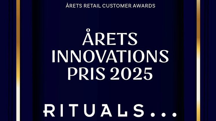 RITUALS DANMARK HAR MODTAGET "ÅRETS INNOVATIONSPRIS 2025"