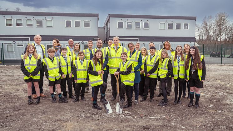 Groundbreaking marks start of work at landmark new Radcliffe school