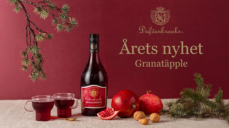 Nyhet från Dufvenkrooks: Lättvinsglögg med smak av Granatäpple