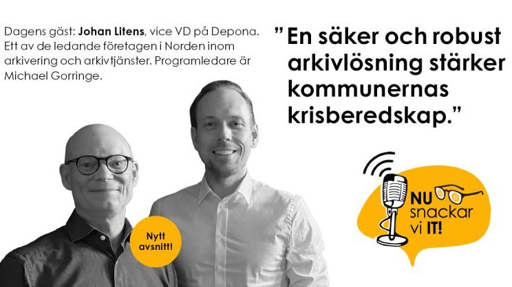 Beredskapsabonnemang för kommunarkiv. Ny podd ute!