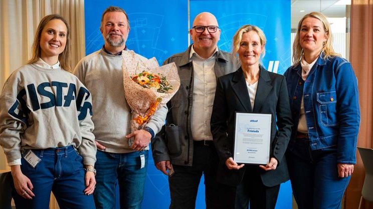 Team Fristads, proud winners of Ahlsell Sweden award, Sustainable Supplier of the Year 2024