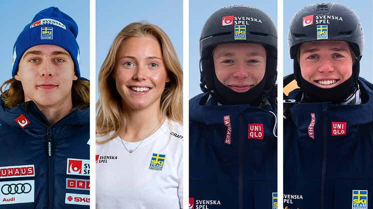 Fabian Ax Swartz, Märta Rosenberg, Emil Holmgren och Rasmus Stegfeldt ingår i Topp och Talang från och med juli 2024.