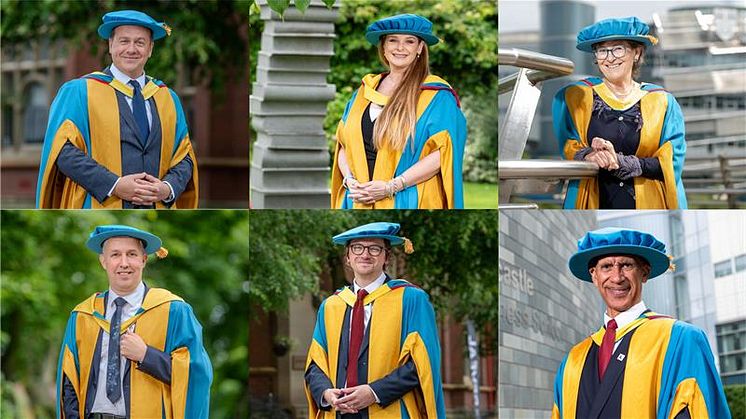 Top Left to Right - Robbin Ferris, Cally Taylor, Caroline Theobald, Michael Brodie, Henry Kippin, and John Mark Williams.