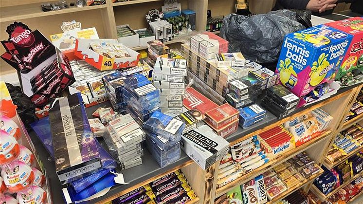 Illegal tobacco, vapes and counterfeit goods seized during Operation Avro