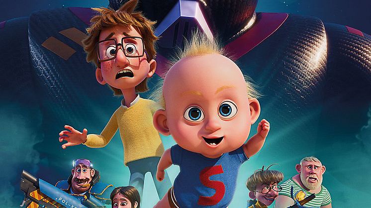 Camilla Läckbergs böcker om superhjälte-bebisen Charlie blir animerad 3d-film, förhandsvisning på Emmaboda Bio den 24 december.