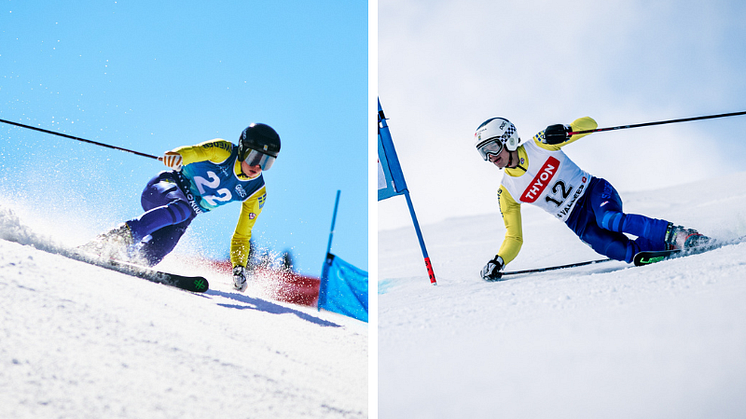 Vile och Alvin Noaksson ger formbesked inför junior-VM. Foto: FIS Telemark