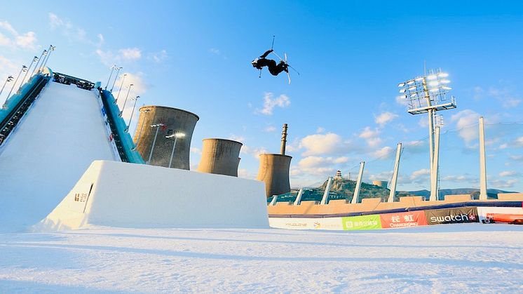 Oliwer Magnusson under världscupen i Peking, Kina. Foto: @fisparkandpipe.