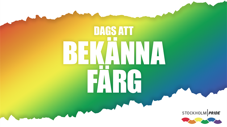 Stockholm Pride uppmanar till att ta ställning och bekänna färg