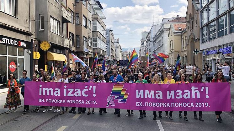 Starka känslor när första Sarajevo Pride genomfördes