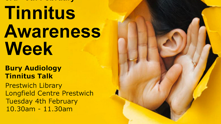 Free talk on tinnitus at Prestwich Library