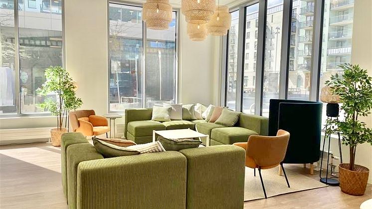 Studentloungen i bostadskvarteret Valvik Kista äng invigs 15 maj
