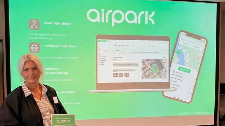 AirPark presenterade sig på HBG Citys Frukostmingel