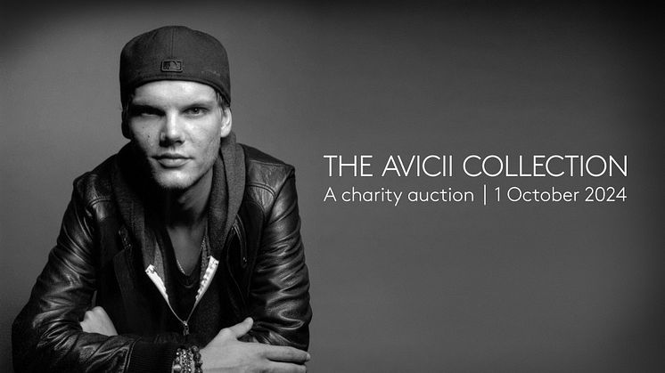 The Avicii Collection – A charity auction will take place at Nybrogatan 32 in Stockholm and online, October 1.