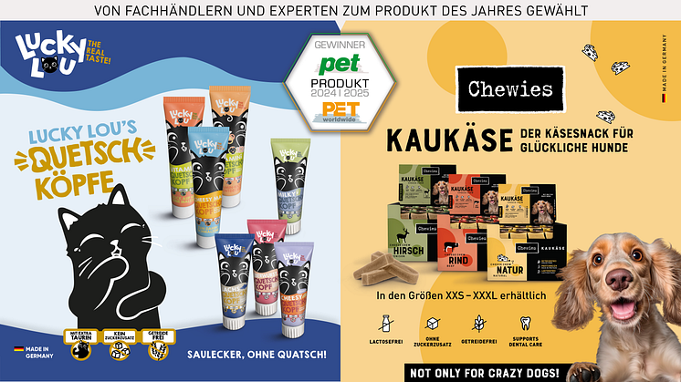 Pets Nature überzeugt: Doppelsieg bei Pet Produkt des Jahres 2024/25