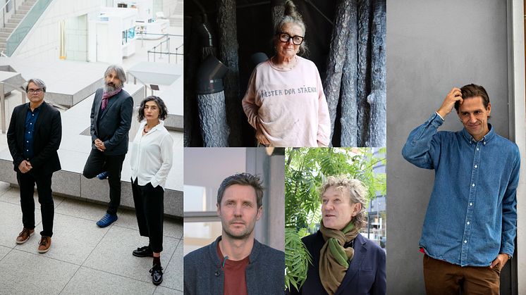 Hvem av disse skal lage minnestedet etter 22. juli? Det offentliggjøres 8. april 2025 på Kunstnernes Hus i Oslo.
