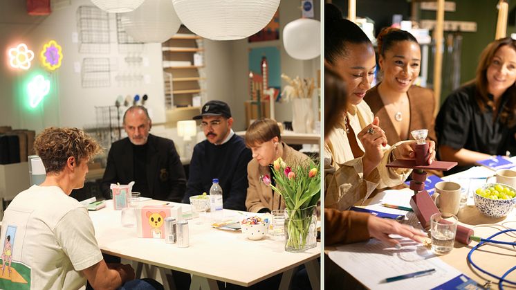 Designtorgets Stockholms- och Göteborgsjury i samtal med formgivare under Jurydagen 2025.