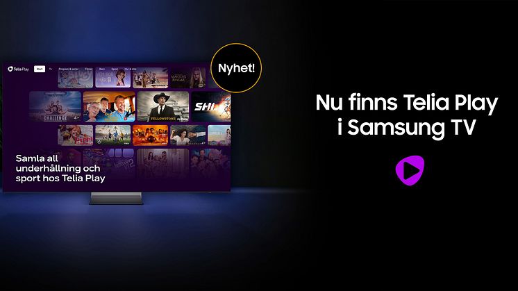 Nu lanseras Telia Play på Samsung Smart TV