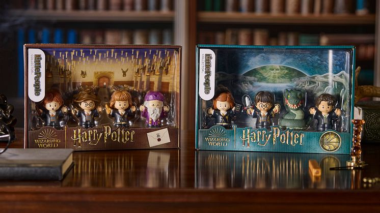 In Zusammenarbeit mit Warner Bros. Discovery Global Consumer Products freut sich Fisher-Price, die neueste Ergänzung zur Little-People-Collector-Linie vorzustellen: Die Harry Potter Sets zu "Stein der Weisen“ und „Die Kammer des Schreckens“.