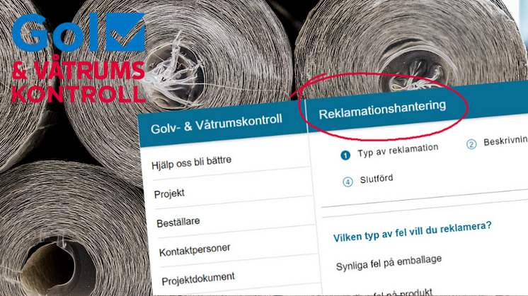 Enkel hantering och snabba svar från leverantören. Två avgörande fördelar när golvföretaget reklamerar skadat material i appen Golv- & Våtrumskontroll.