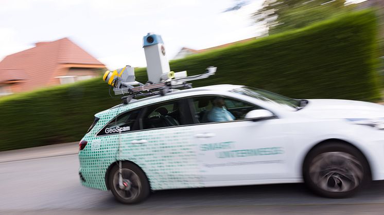 Digitalisierte Straßenbilder im Vorbeifahren in Blomberg
