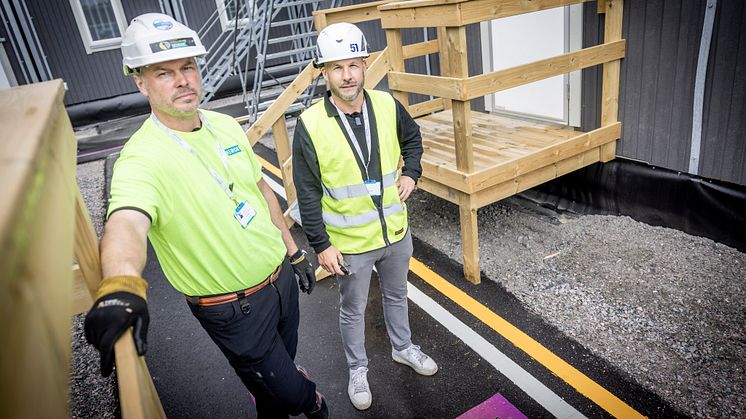 Martin Pennerborn och Per Karlsson från XL-BYGG Herok.