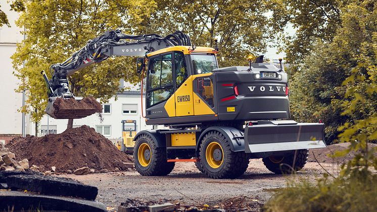 Nya hjulgrävmaskinerna Volvo EWR150 och EWR170 presenterades våren 2025.