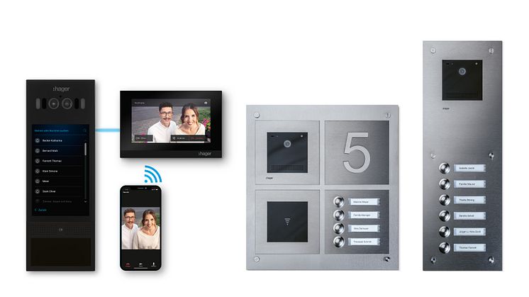Aussenstationen Hager intercom motion, modular und mono