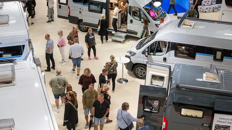 Campingfordon på mässan